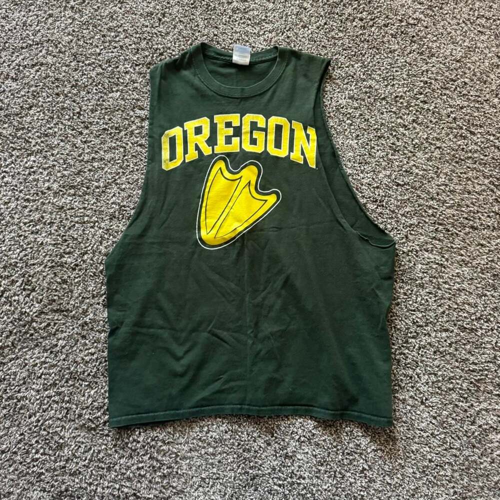 Gildan Oregon Ducks Cut-Off Muscle Tee